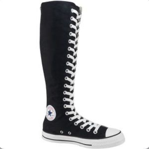 womens converse knee high shoes